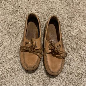 Brown leather Sperry